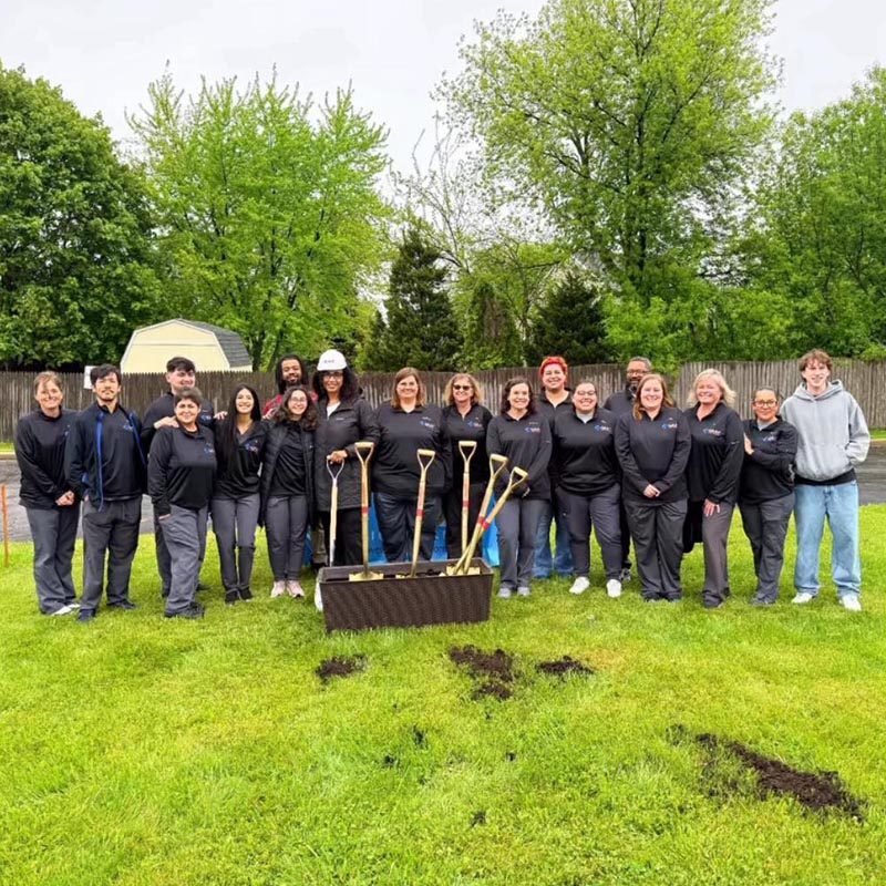 team photo at the ground breaking ceremony